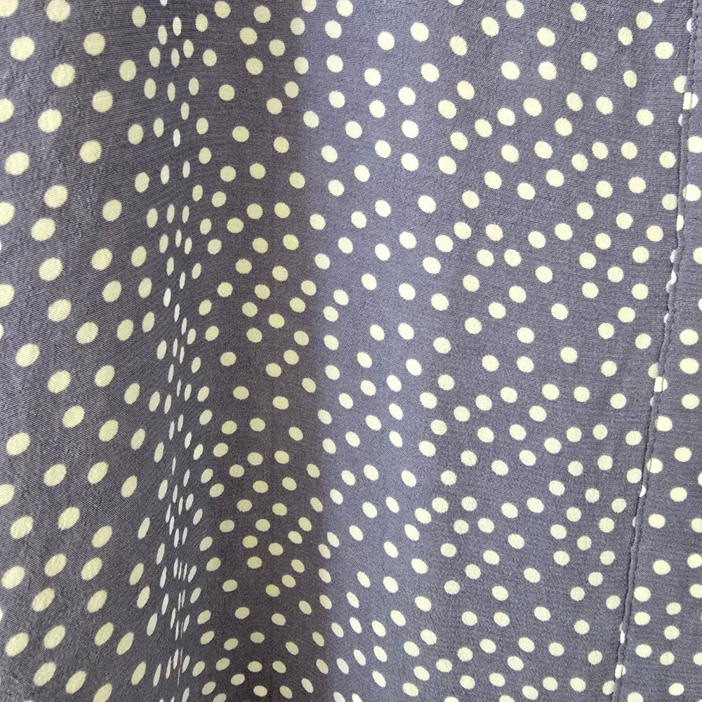 Gap Blue Polka Dot Button Front Midi A-Line Skirt Womens Size 6 - Picture 4 of 7